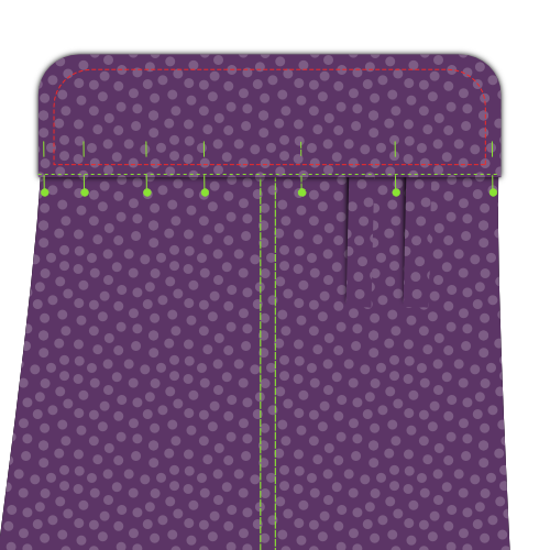 Top-stitch the cuffs