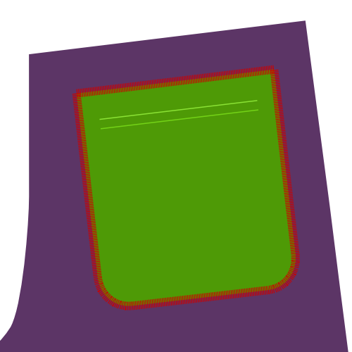 Finish the pocket bag Now finish the pocket bag